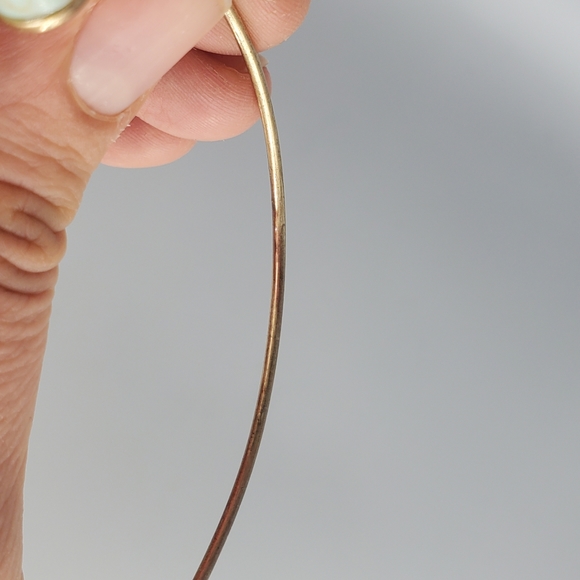 Astronaut Goldtone Moon Star Earrings and Goldtone Turquoise Bracelet Set - Picture 10 of 10